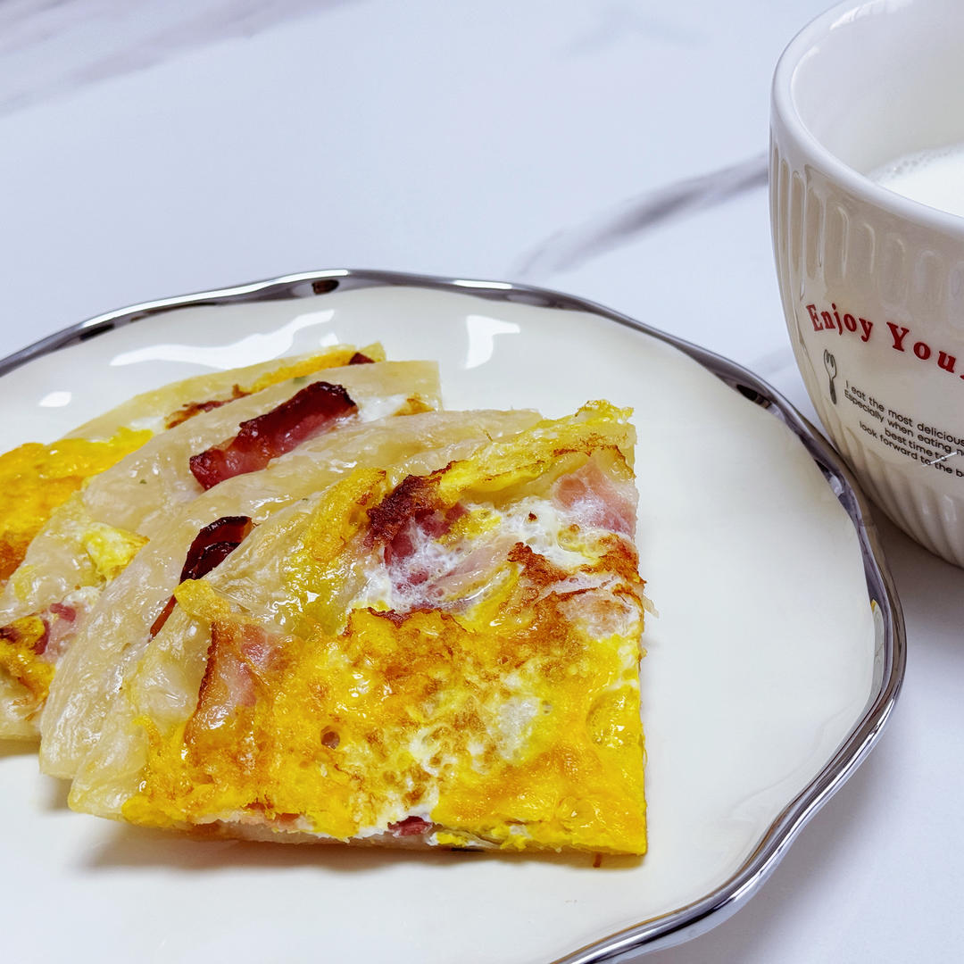 豪华版培根鸡蛋饼