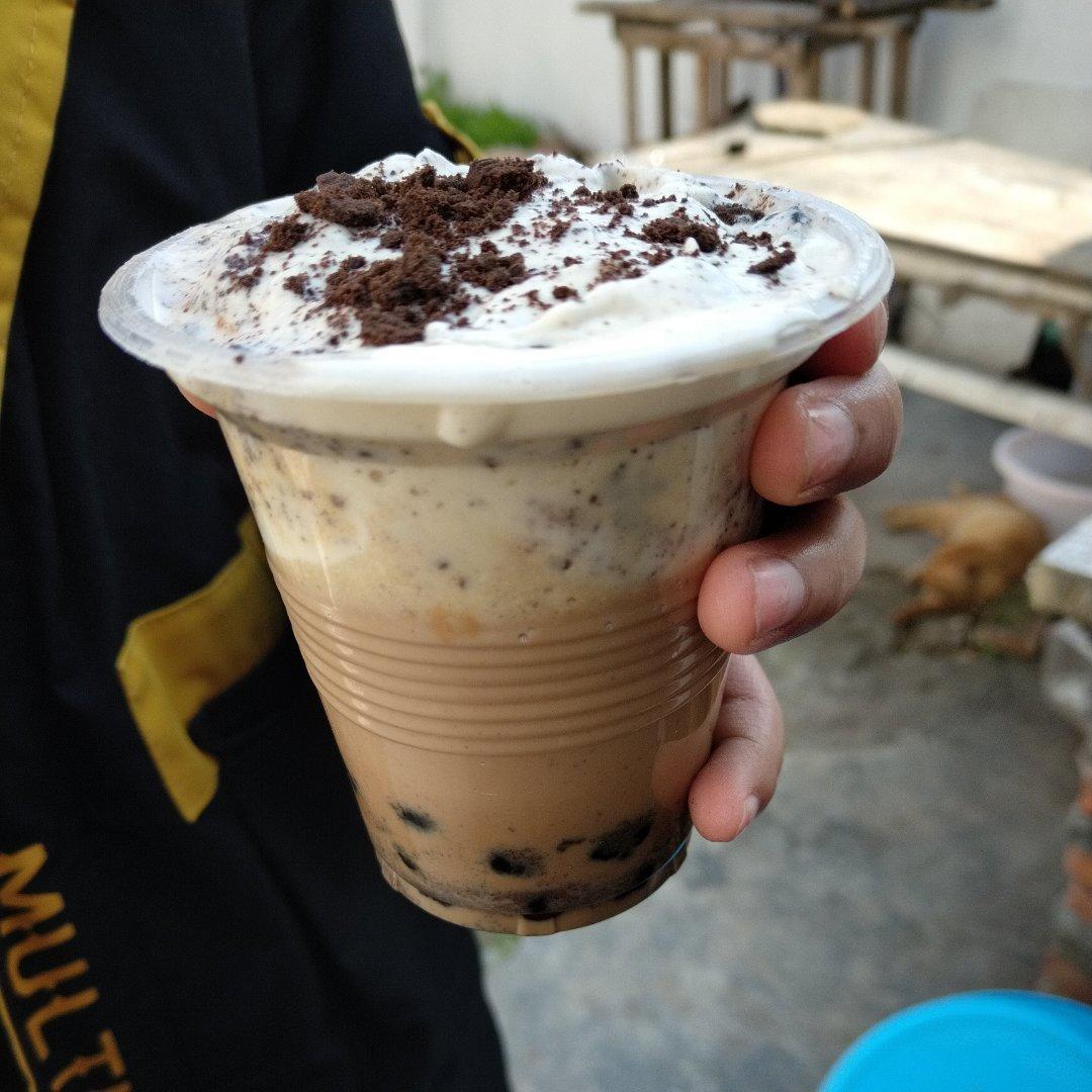 红糖珍珠奶茶（脏脏奶茶＋奶盖）