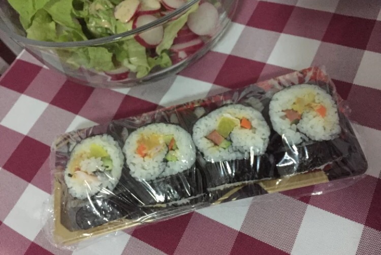 咸蛋黄紫菜包饭 寿司的做法 步骤9