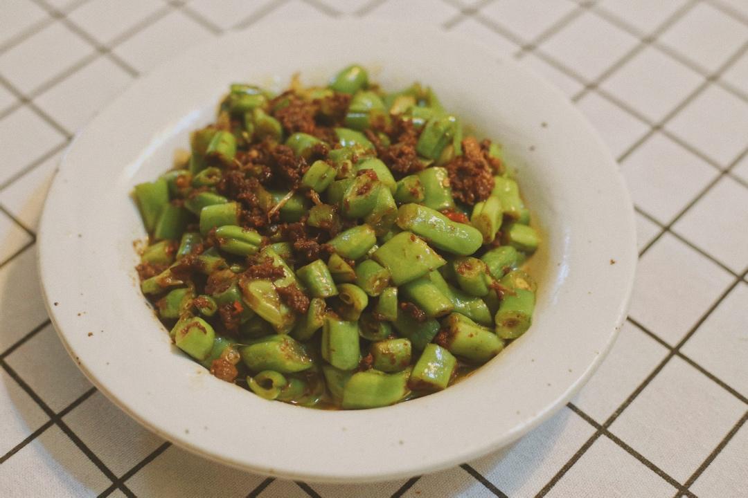 黑三剁快炒四季豆