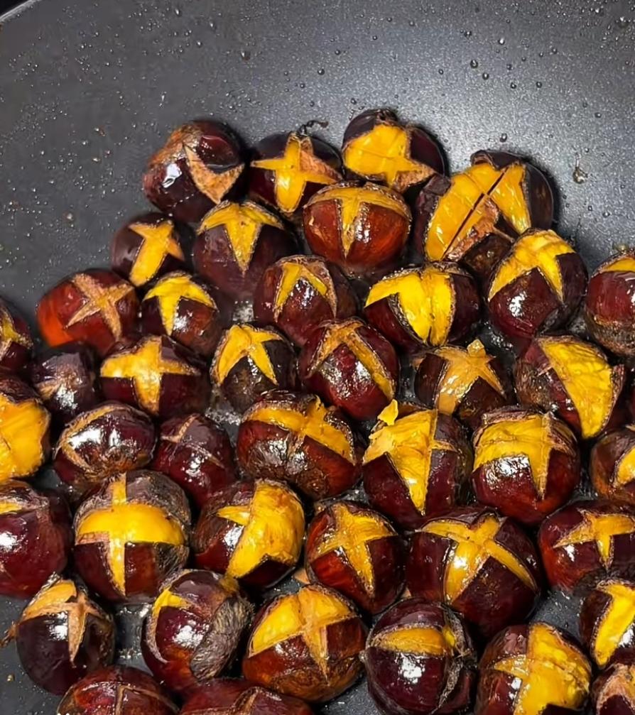 糖焖板栗的做法