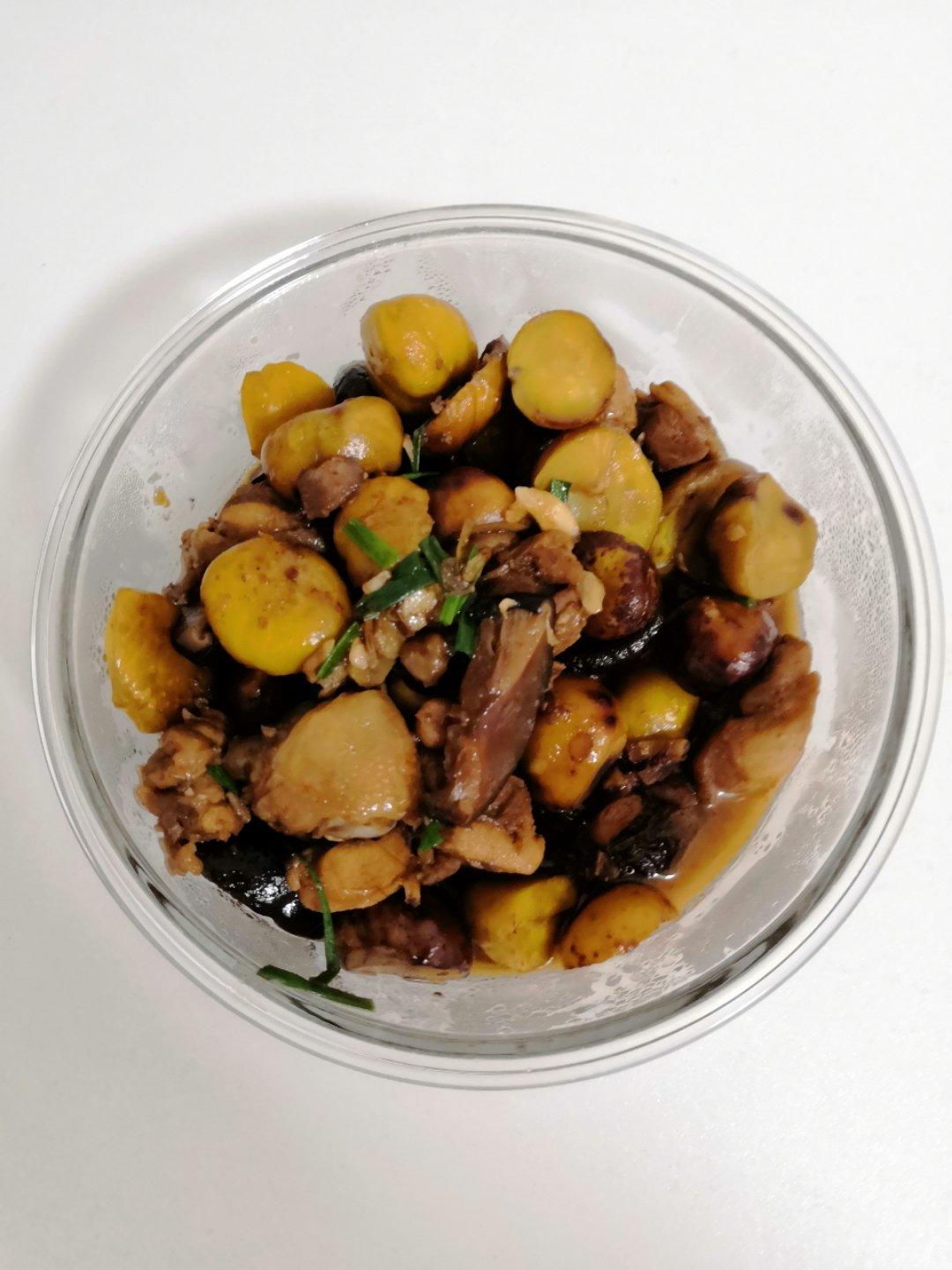 【栗子烧鸡】鸡肉都给你吃，栗子归我~