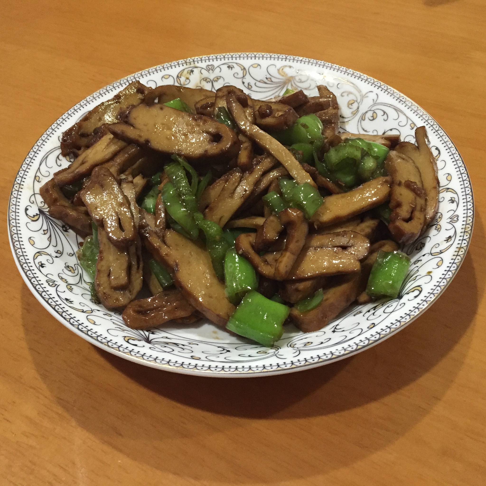 青椒炒豆腐干