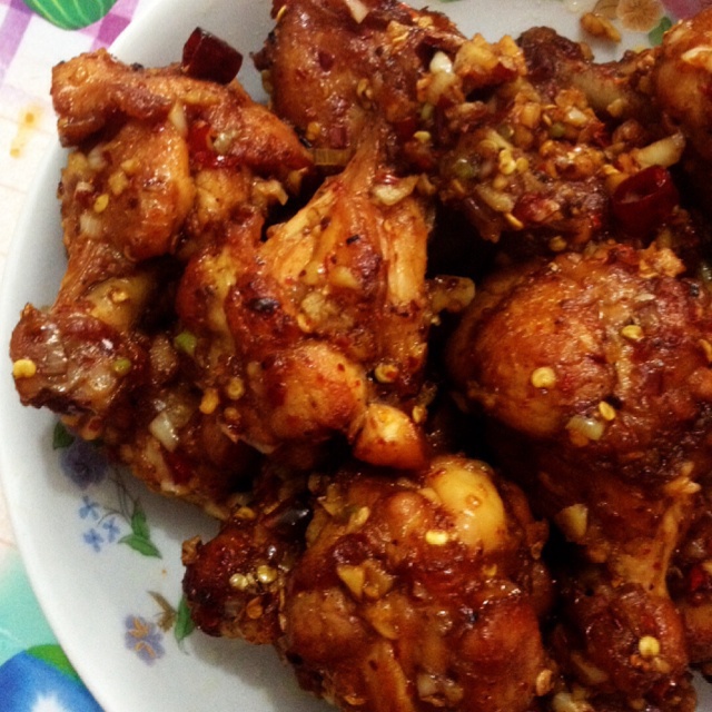 香辣炸鸡翅