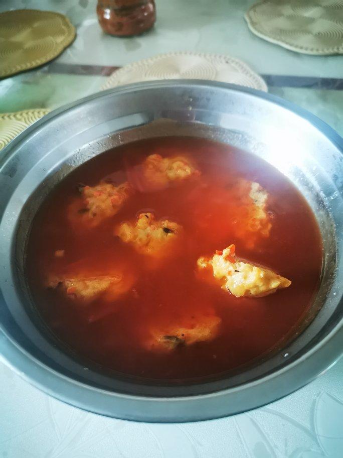 番茄鸡肉丸子汤（无油低脂）
