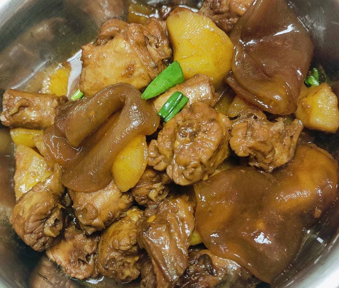 鸡肉炖粉皮【超好吃】