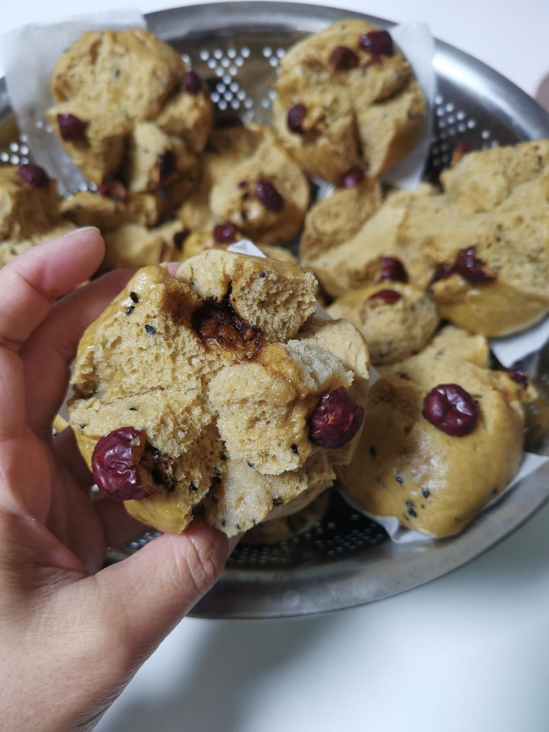 妥妥的红糖开花馒头