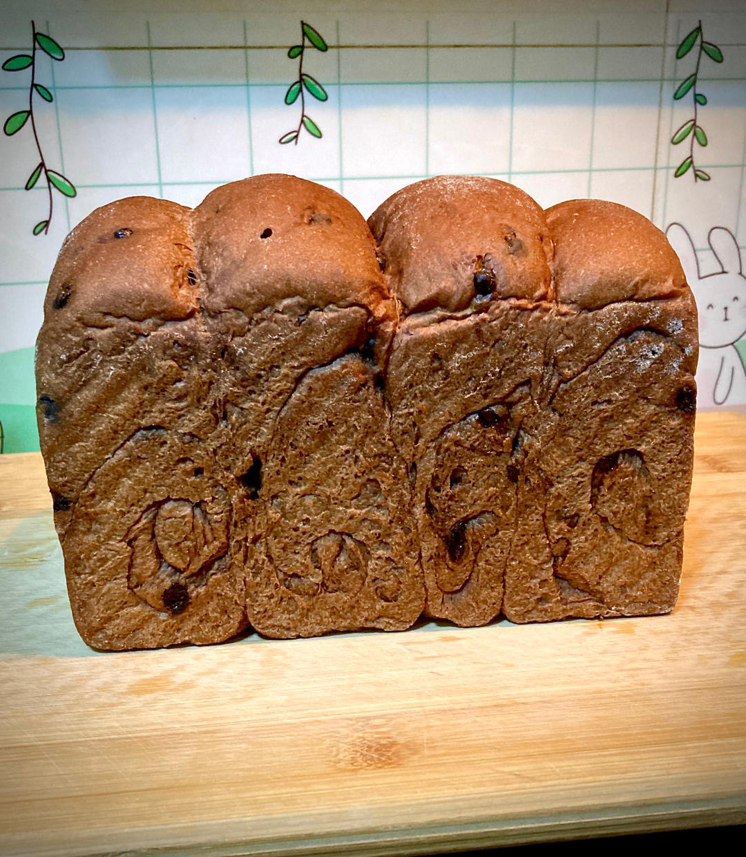 迄今为止做过的最好吃的牛奶可可吐司！配方的全新尝试