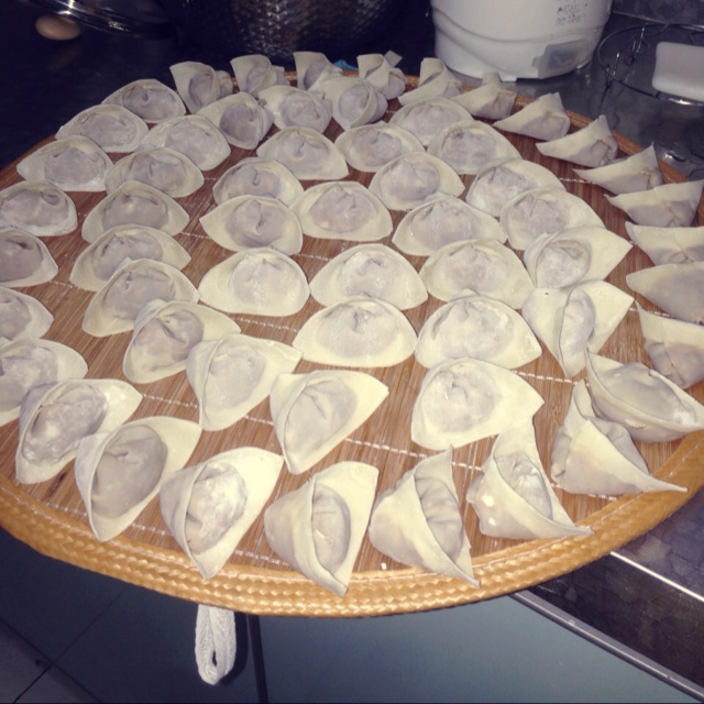云吞的制作步骤（元宝）