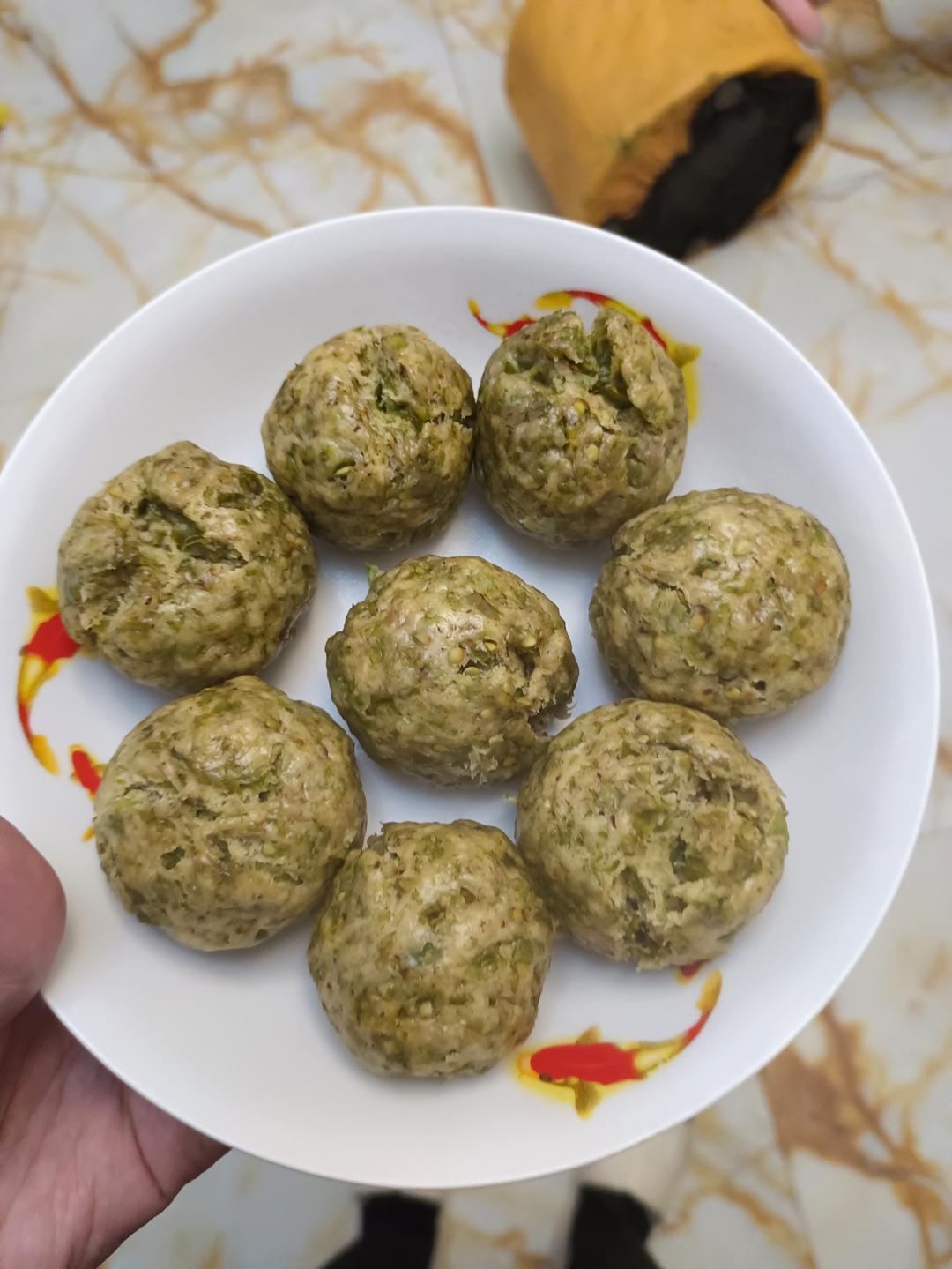 榆钱窝窝（蒸出来还是翠绿色哦）㊙️