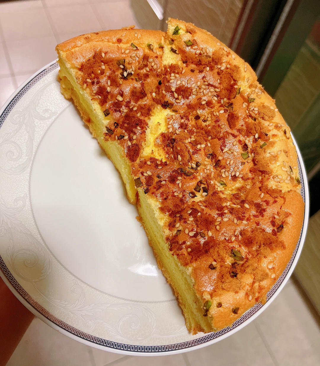 芝士夹心肉松蛋糕🍰