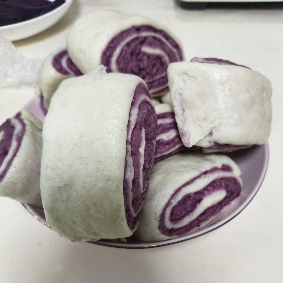 紫薯馒头卷（紫薯双色馒头）