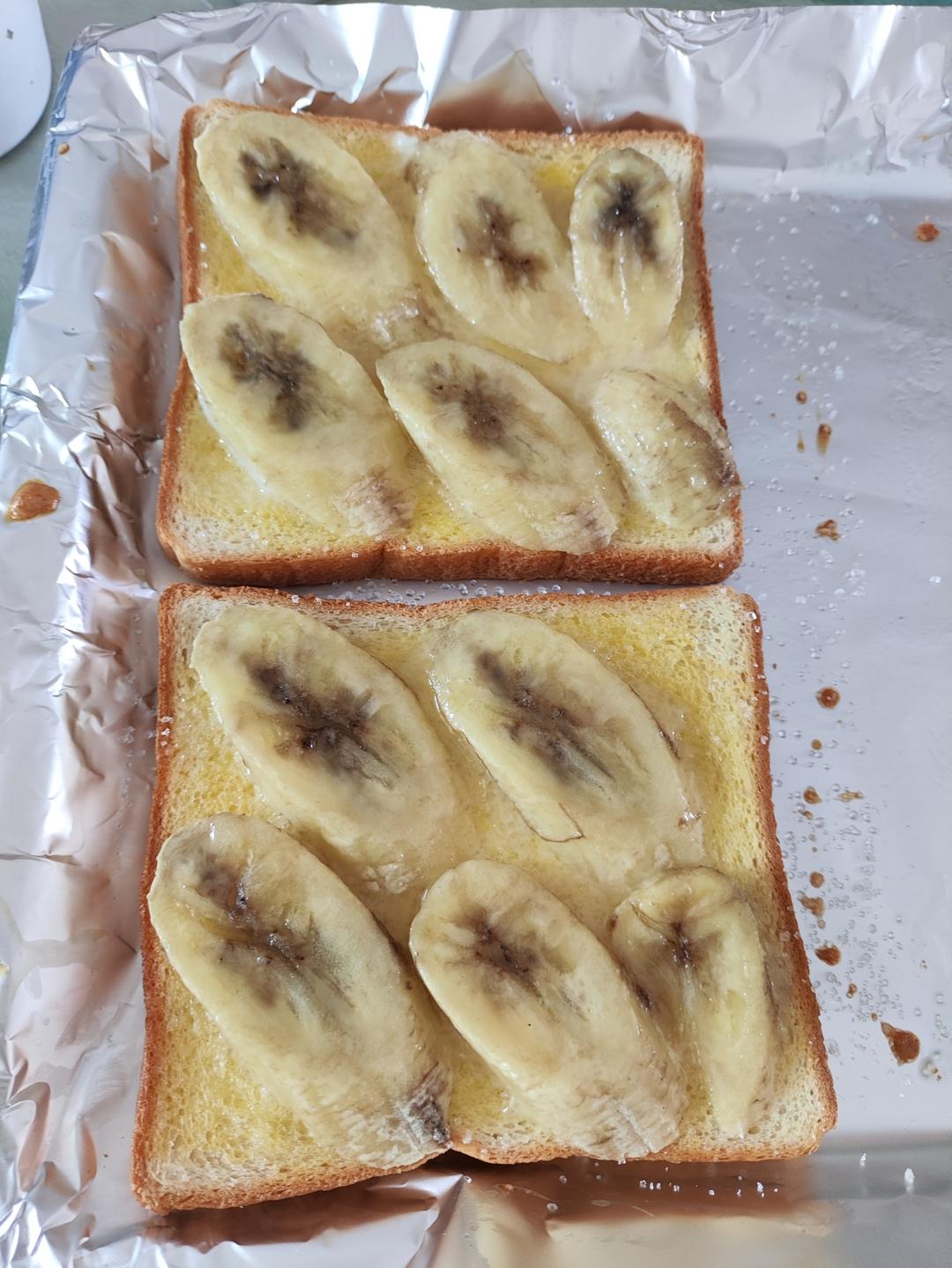 好吃到哭的香蕉烤吐司❗️酥脆香甜❗️零失败❗️