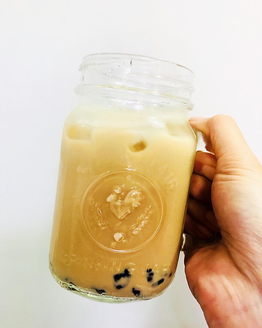 as-lan做的烧仙草蜜红豆奶茶
