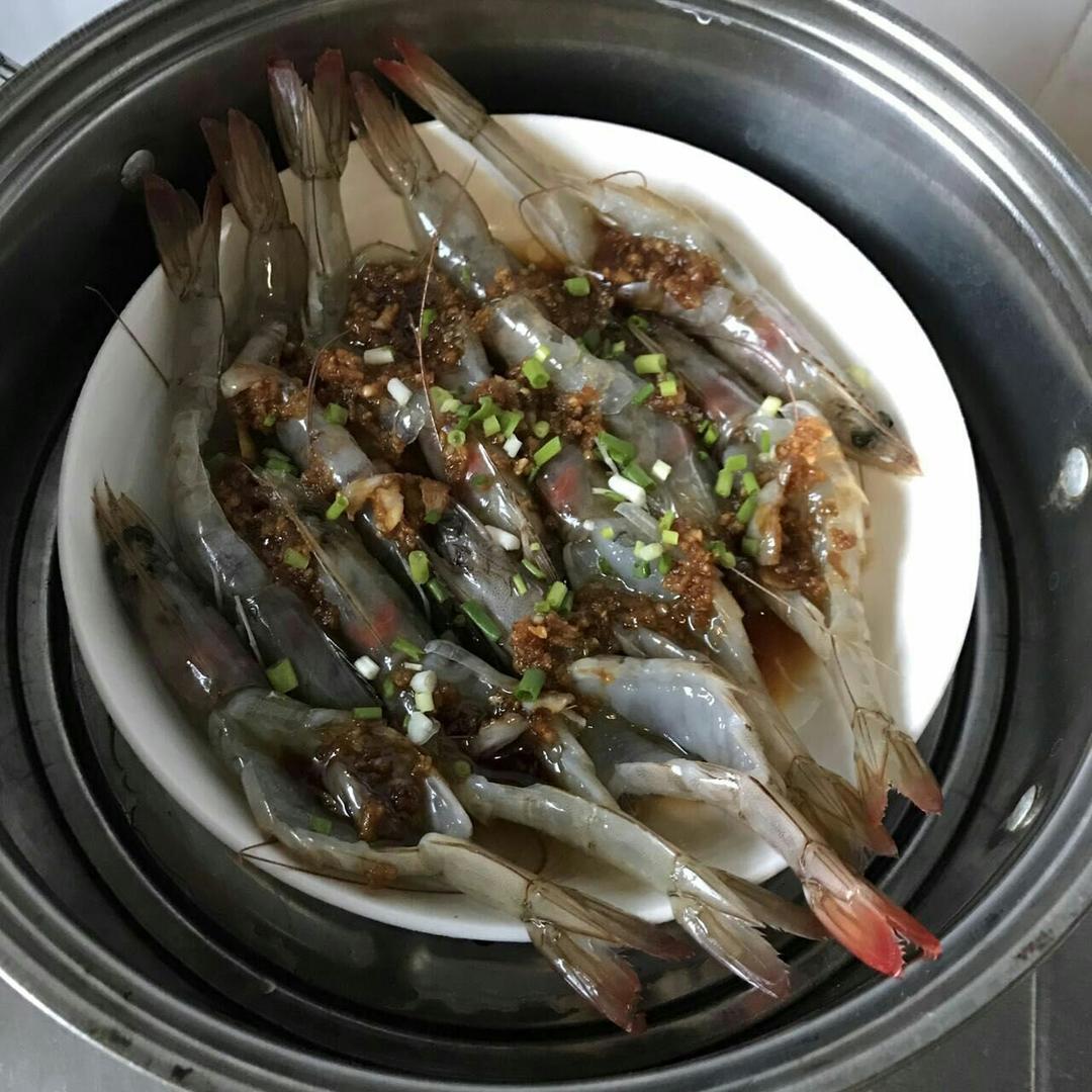 蒜蓉蒸虾