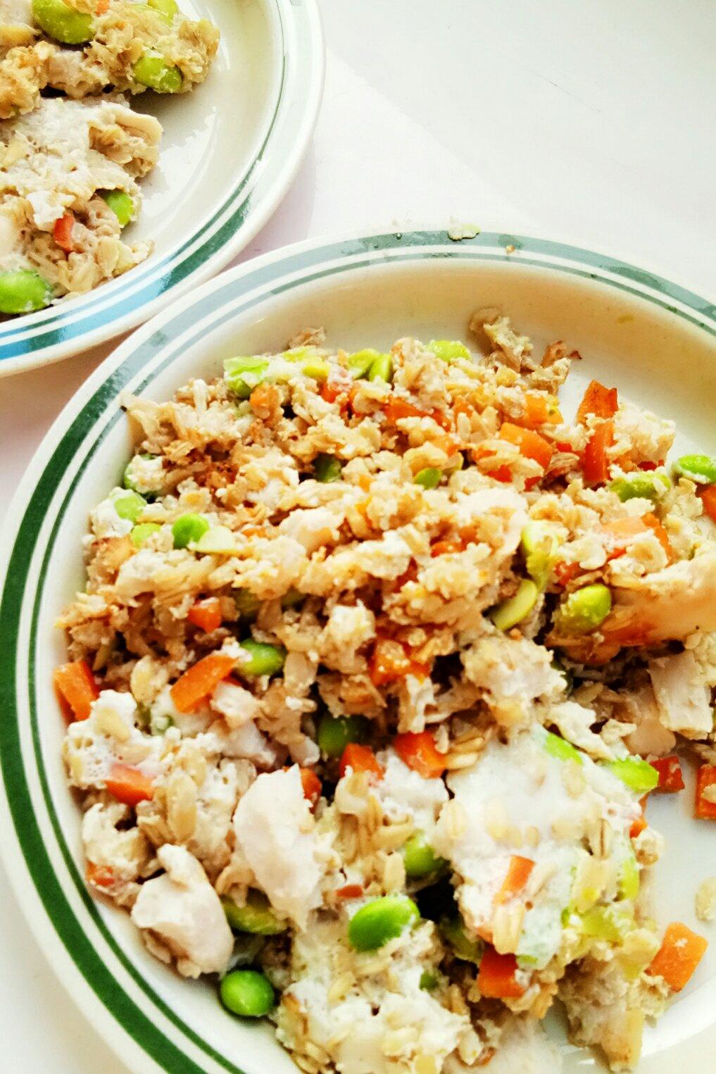 ＃减肥＃鸡胸肉燕麦饼