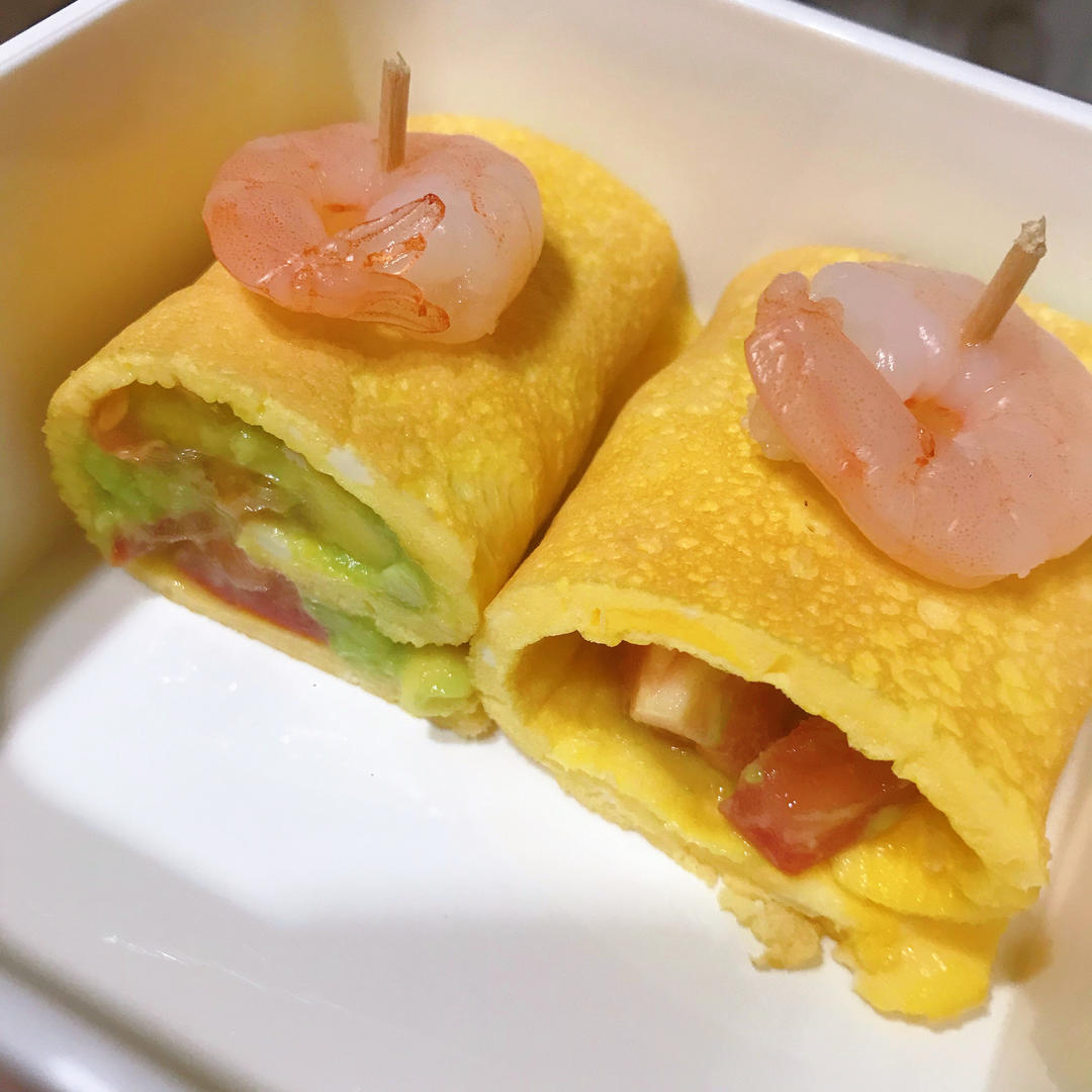 关晓彤同款🔥牛油果能量蛋卷🥑低脂减肥餐～