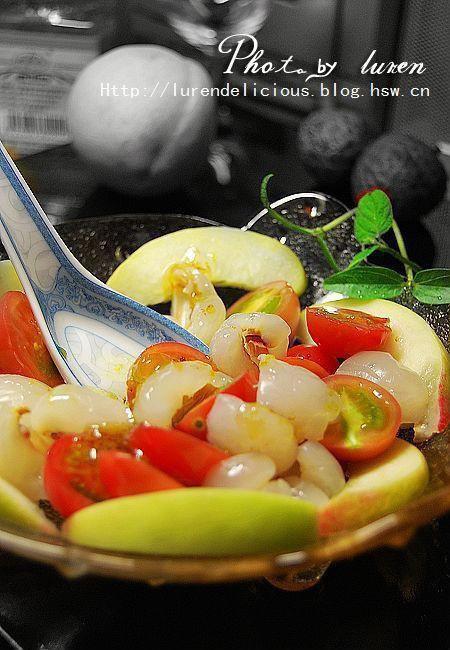 桂花荔枝沙拉的做法