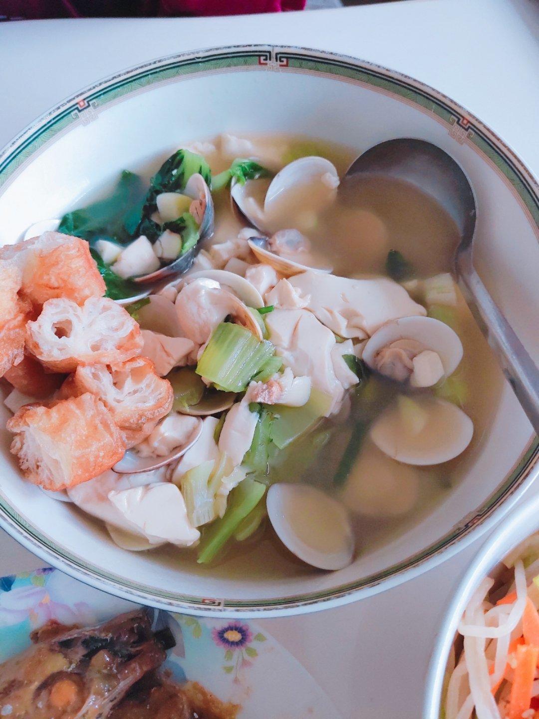 蛤蜊豆腐汤(减肥)