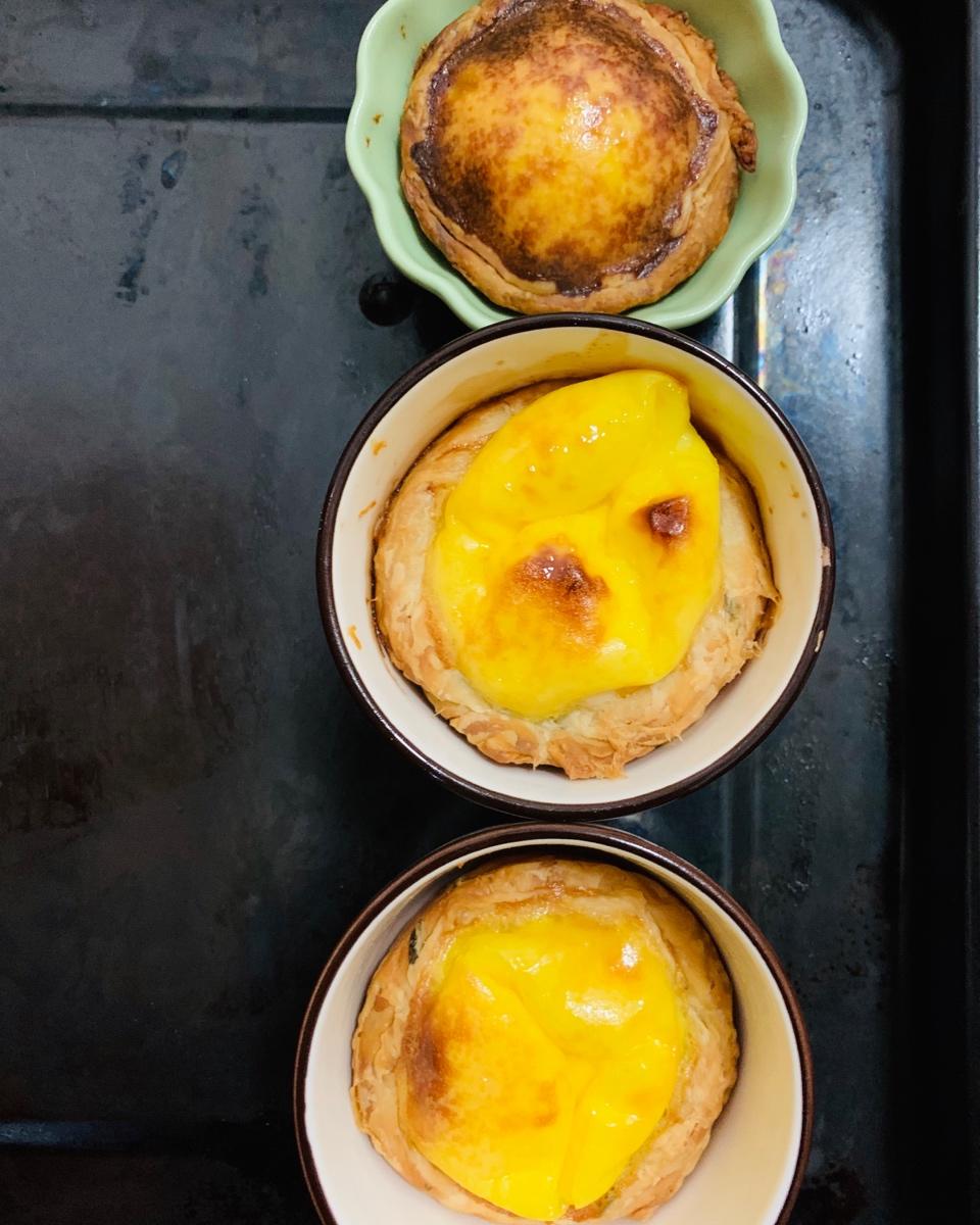 印度飞饼（手抓饼）做的超酥脆蛋挞😋（无淡奶油版）