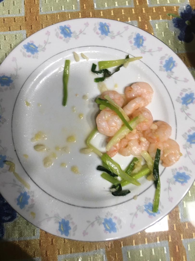 葱爆虾仁