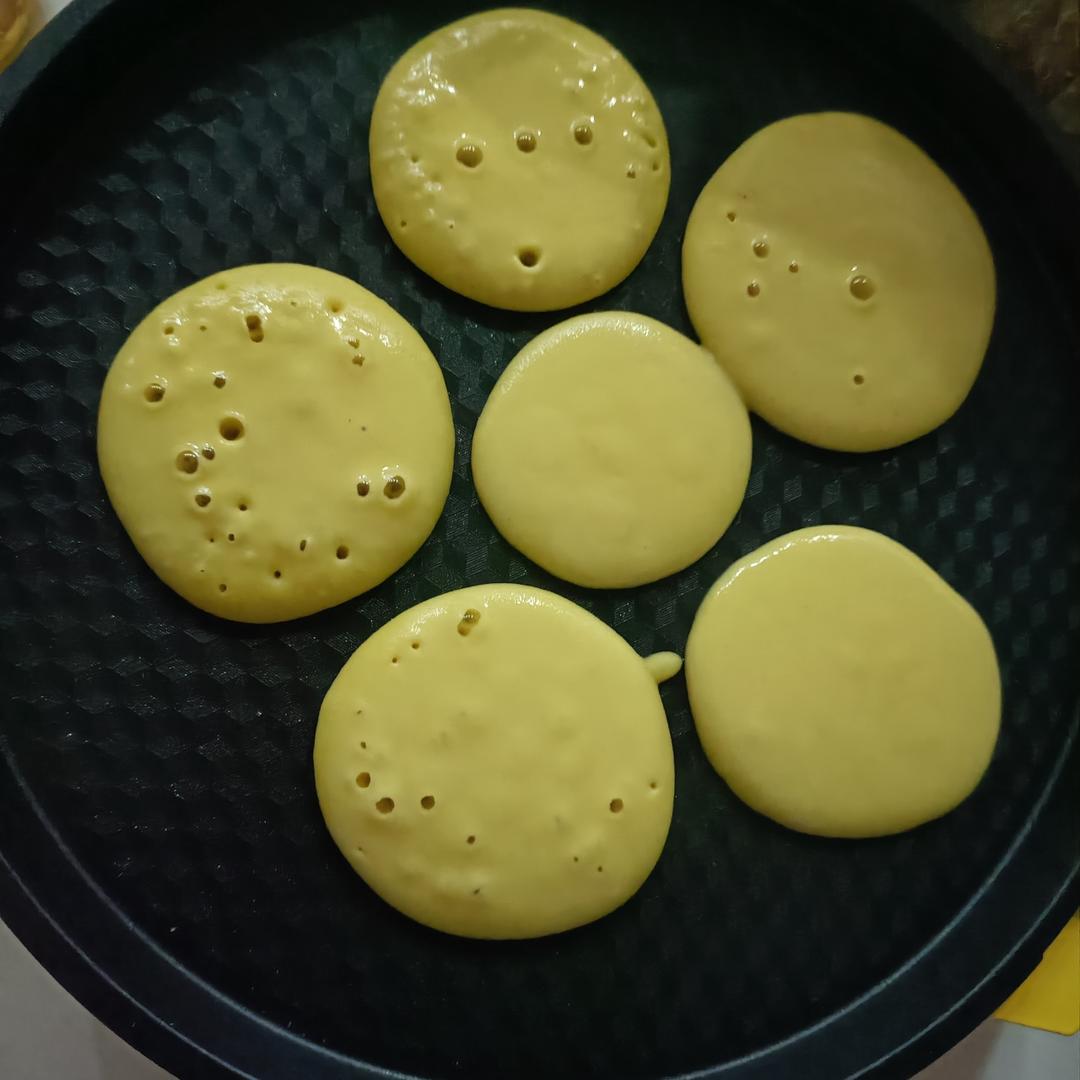 玉米面松饼，早起5分钟搞定，又软又健康