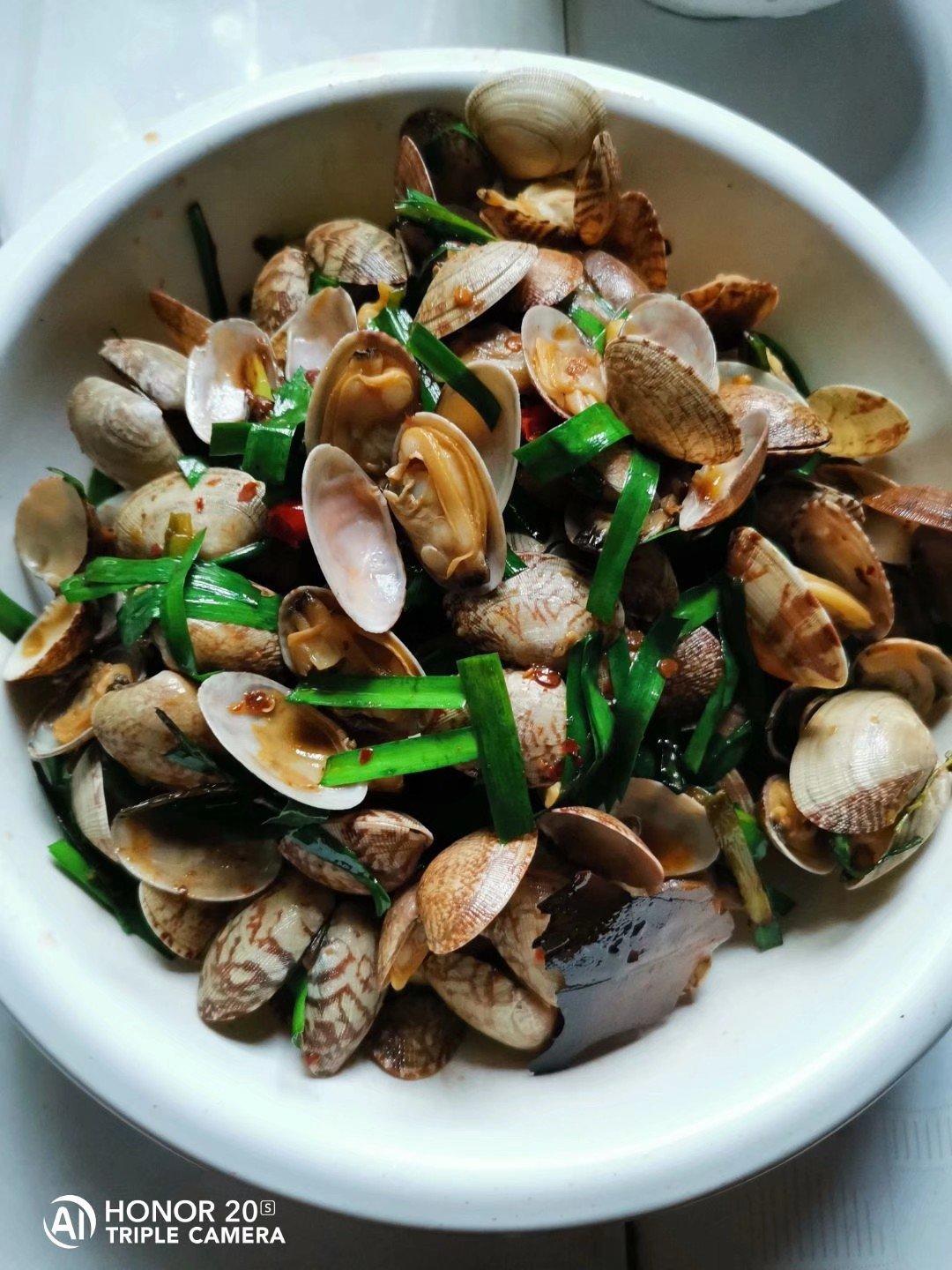 爆炒花蛤