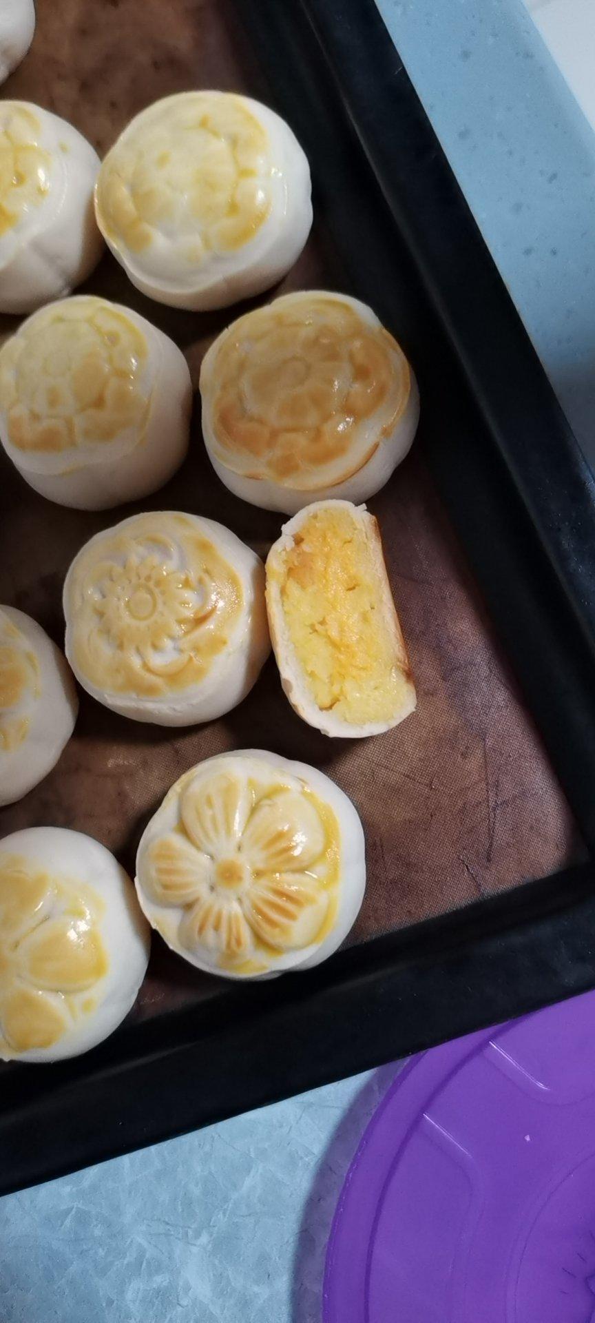 流心奶黄月饼（无吉士粉/转化糖浆版本）【曼食慢语】