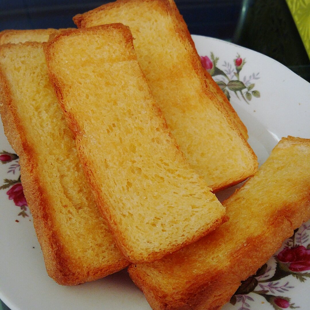 韩桂圆1989做的法式奶香片,面包片版