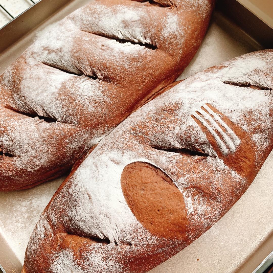 抹茶红豆麻薯软欧包