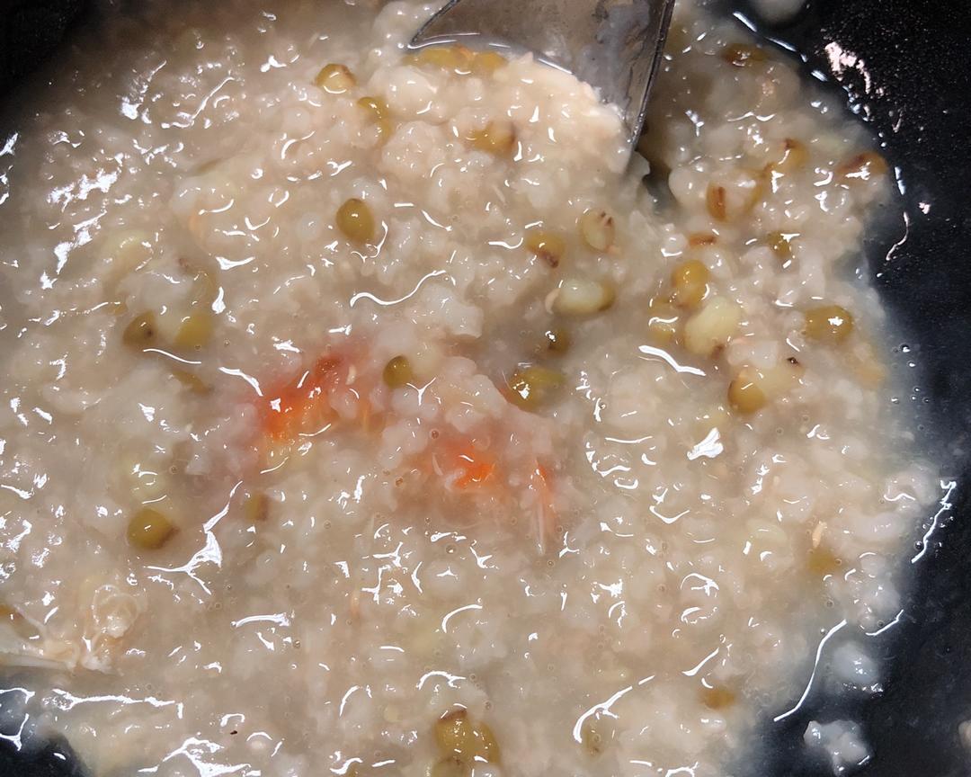 电压力锅白米绿豆粥