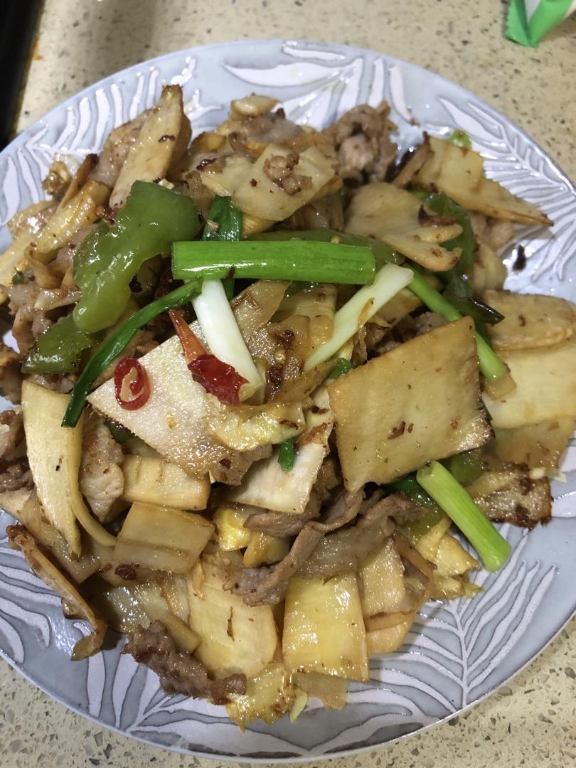 冬笋炒五花肉
