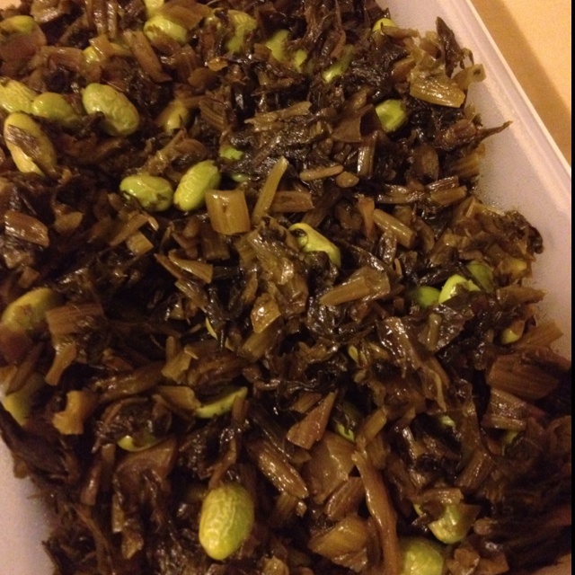 雪菜毛豆