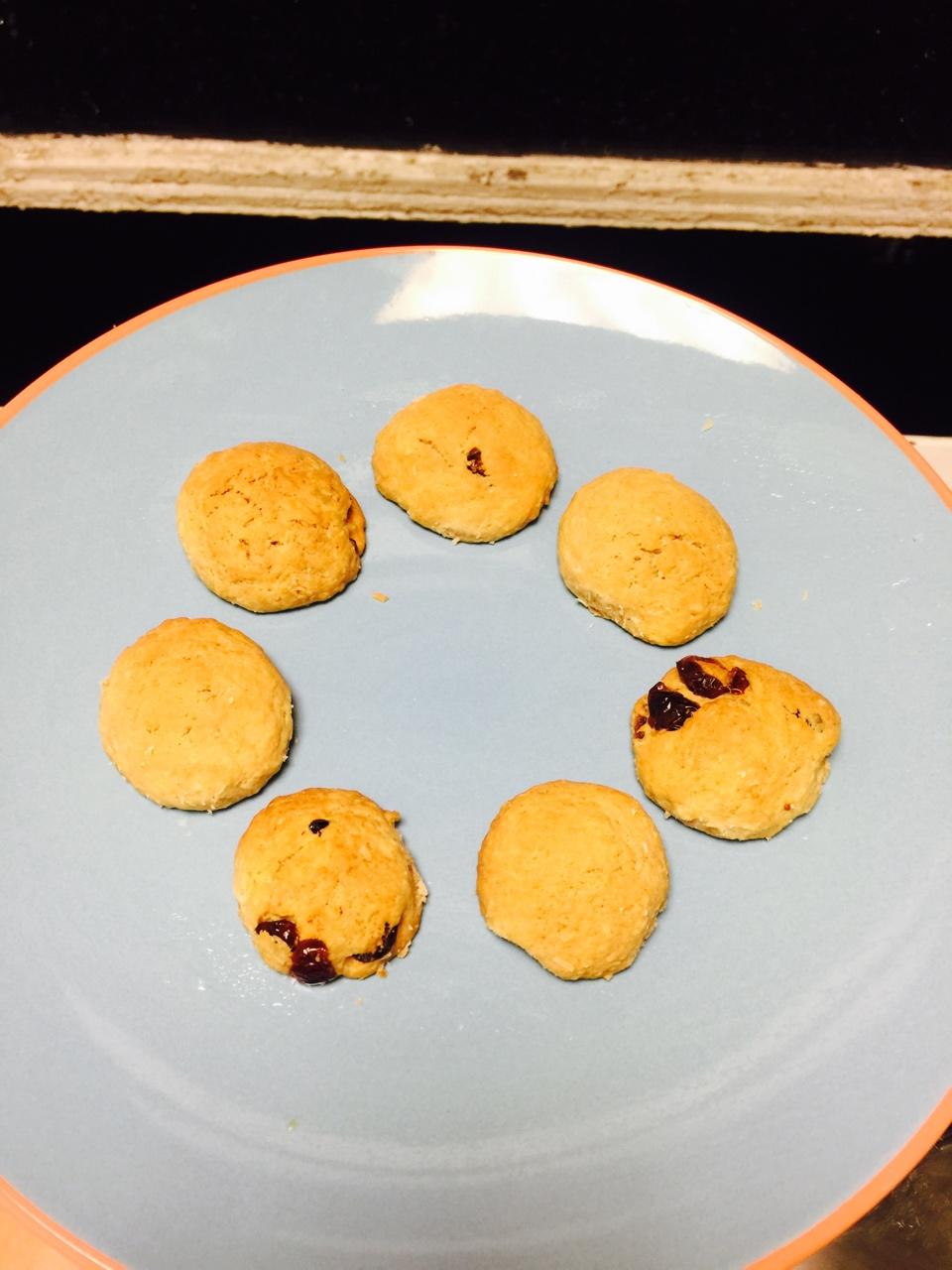 低糖少油版蔓越莓饼干