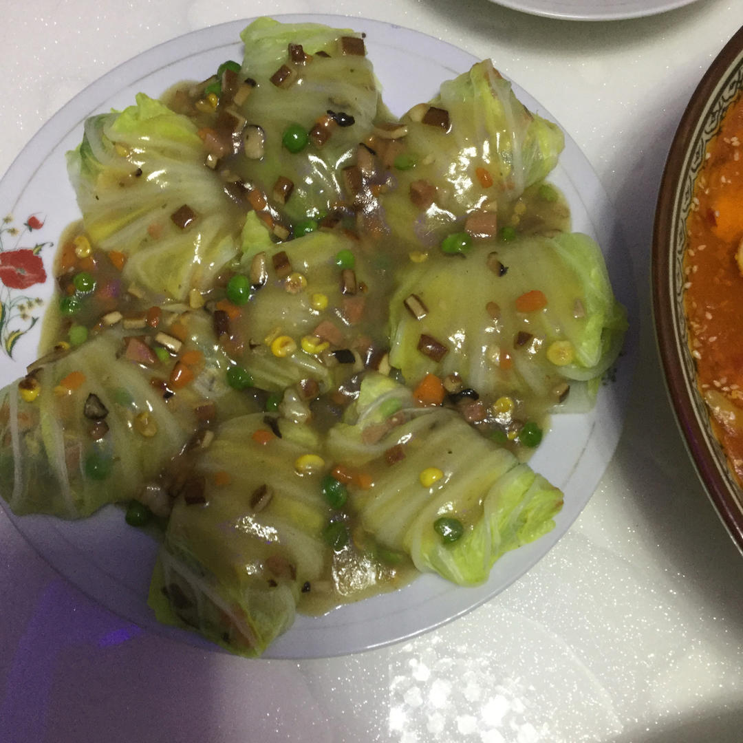 鲜香白菜包(八宝财袋)