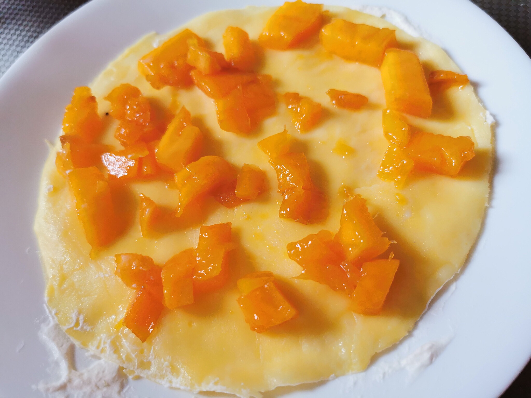 芒果千层蛋糕，不用烤箱，平底锅就能做的甜点。的做法 步骤12