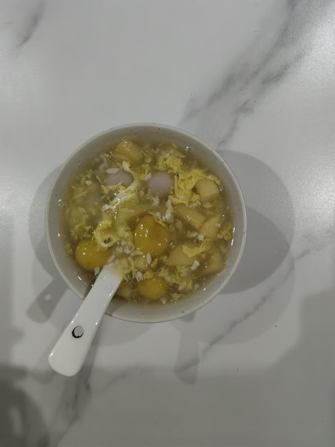 白糖版鸡蛋酒酿圆子（傻瓜教程）