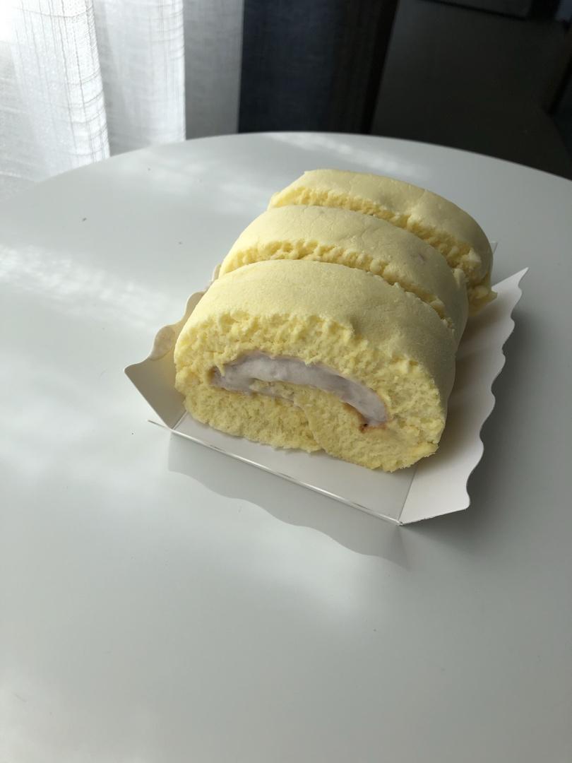 几分甜香芋奶冻卷/卷不裂配方+新鲜香芋奶油+入口即化奶冻/烘焙视频蛋糕篇7「薄卷」