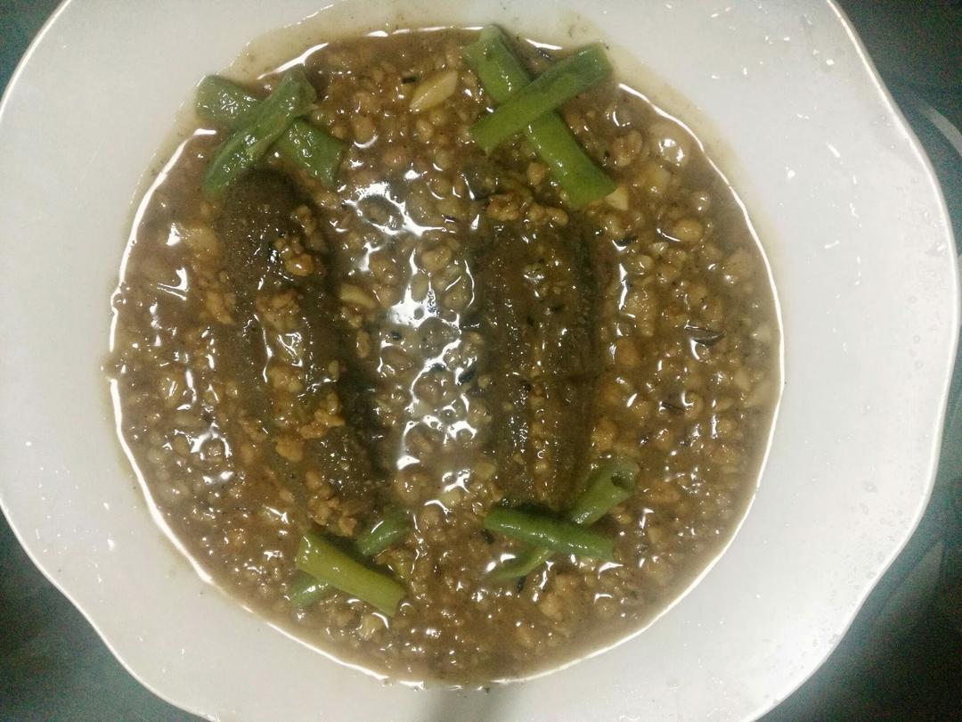 肉末烧海参