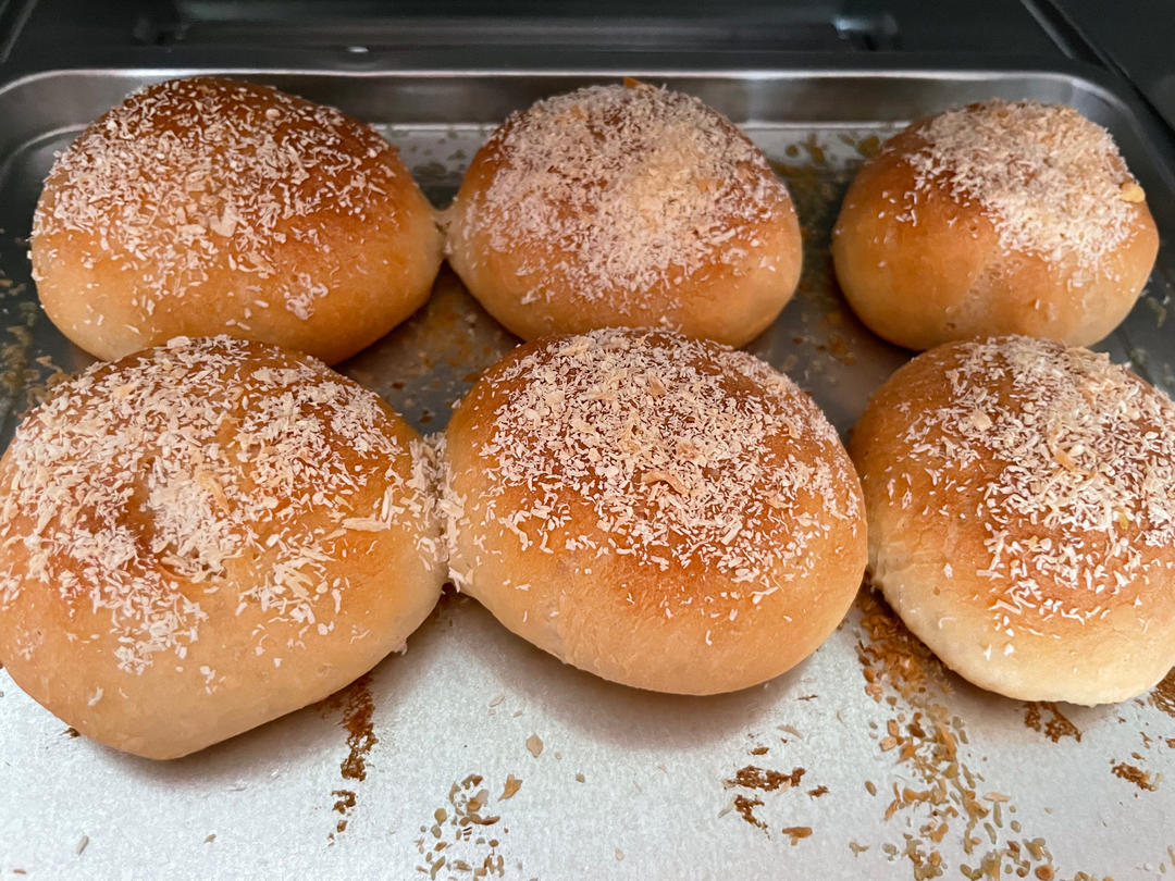 云朵牛奶小面包（无油低糖）❗️免揉面免手套膜❗️