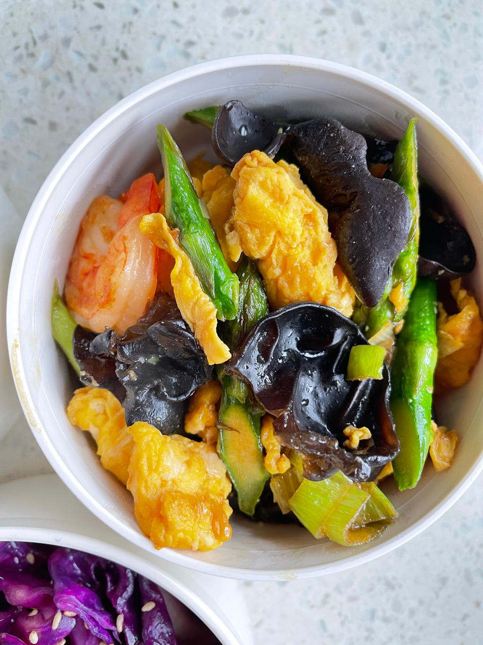 芦笋鸡蛋炒虾仁