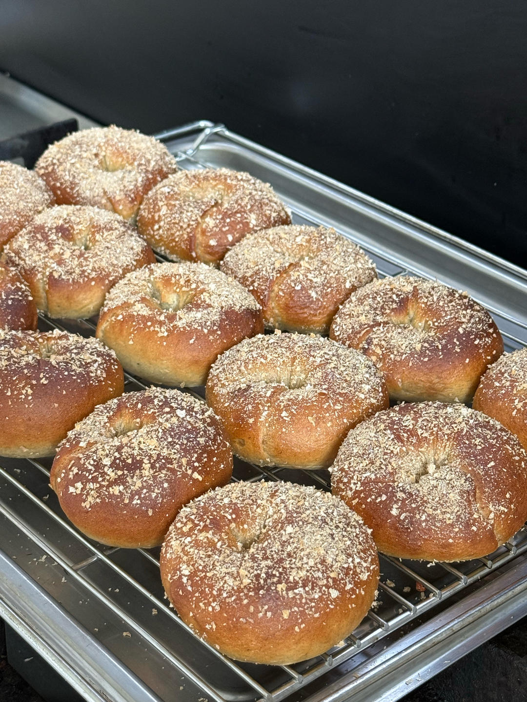 香蕉燕麦贝果，无糖无油面包