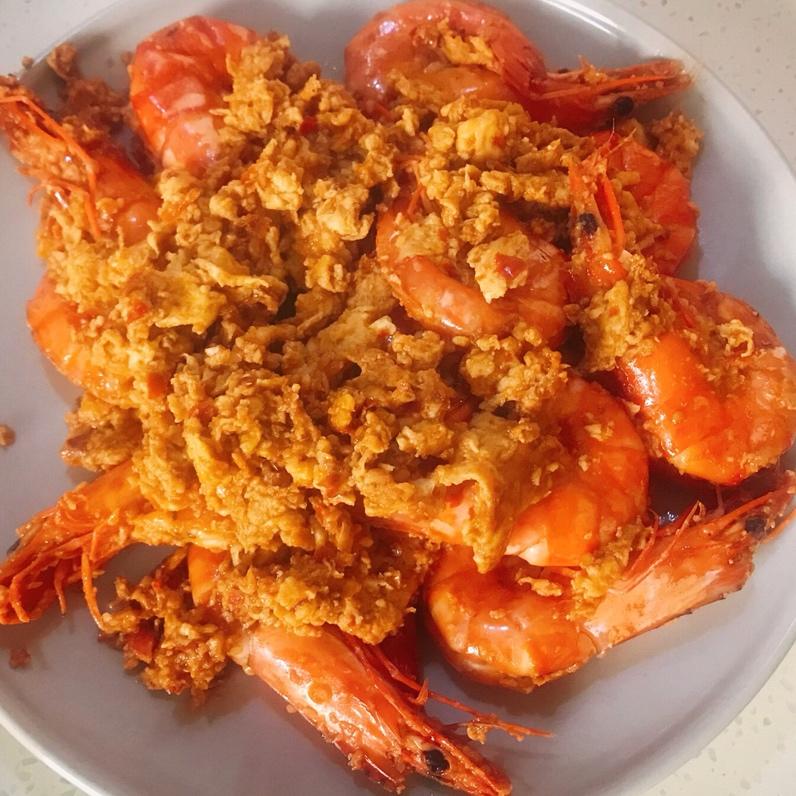 田螺姑娘的蛋汁大虾🥚🦐