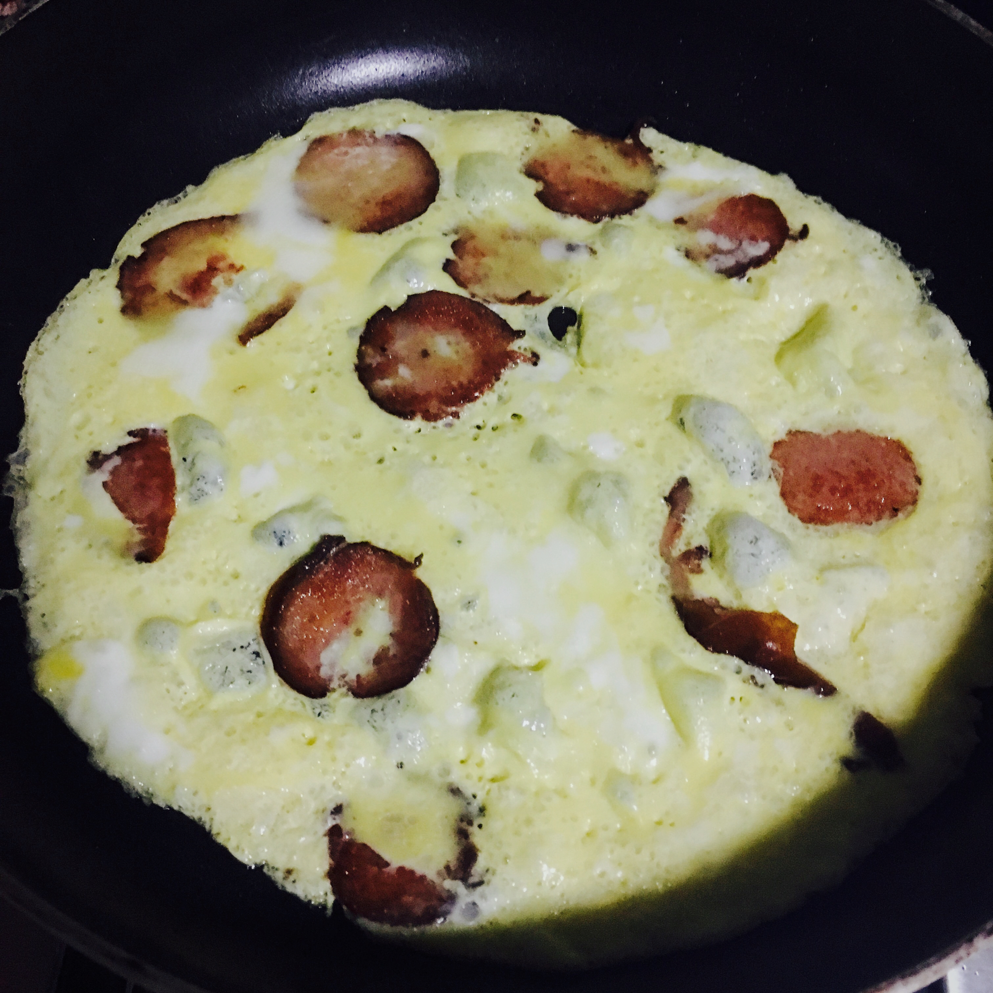 火腿肠煎蛋——快手早餐