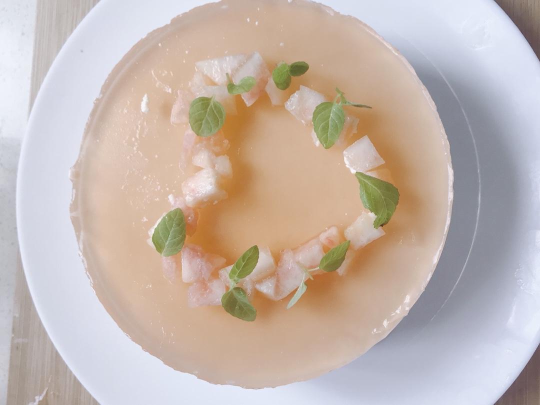 夏恬蜜桃乳酪慕斯蛋糕（6寸）