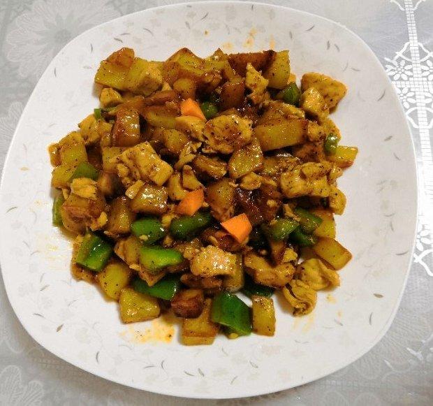 黑胡椒杏鲍菇牛肉粒