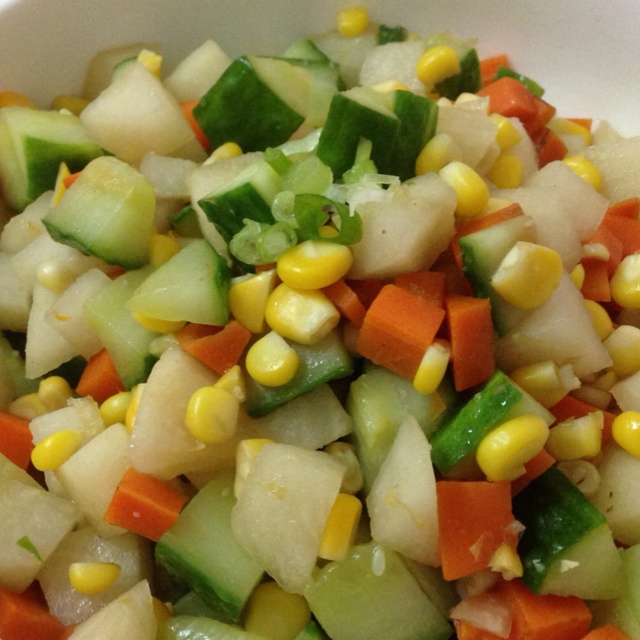 felissimoo0做的小炒玉米山药丁