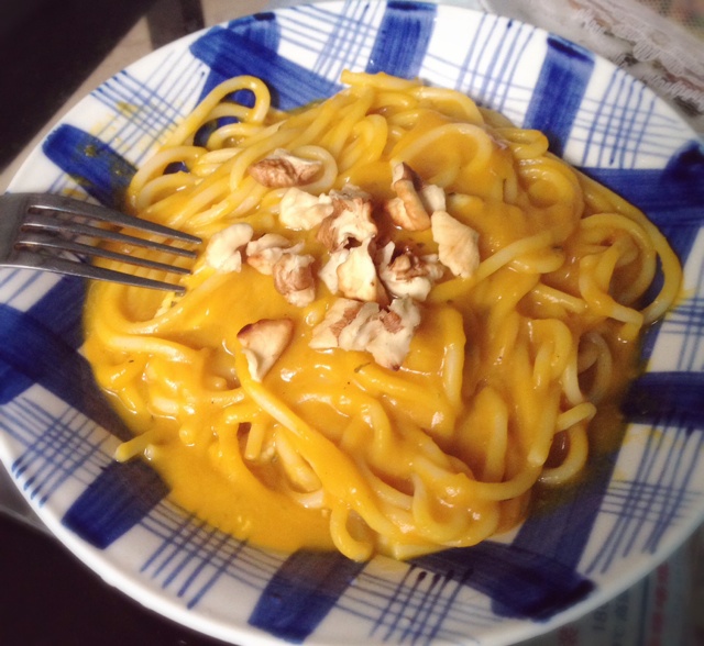 南瓜意面(Spaghetti with Pumpkin Sauce)