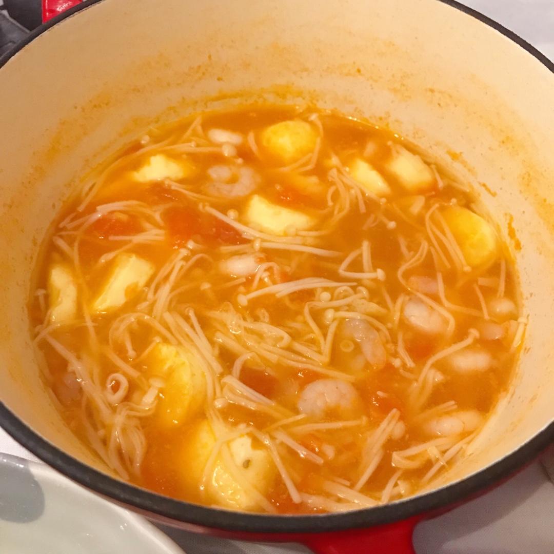㊙️减肥必吃‼️吸油吸脂‼️🍅番茄金针菇日本豆腐🤤