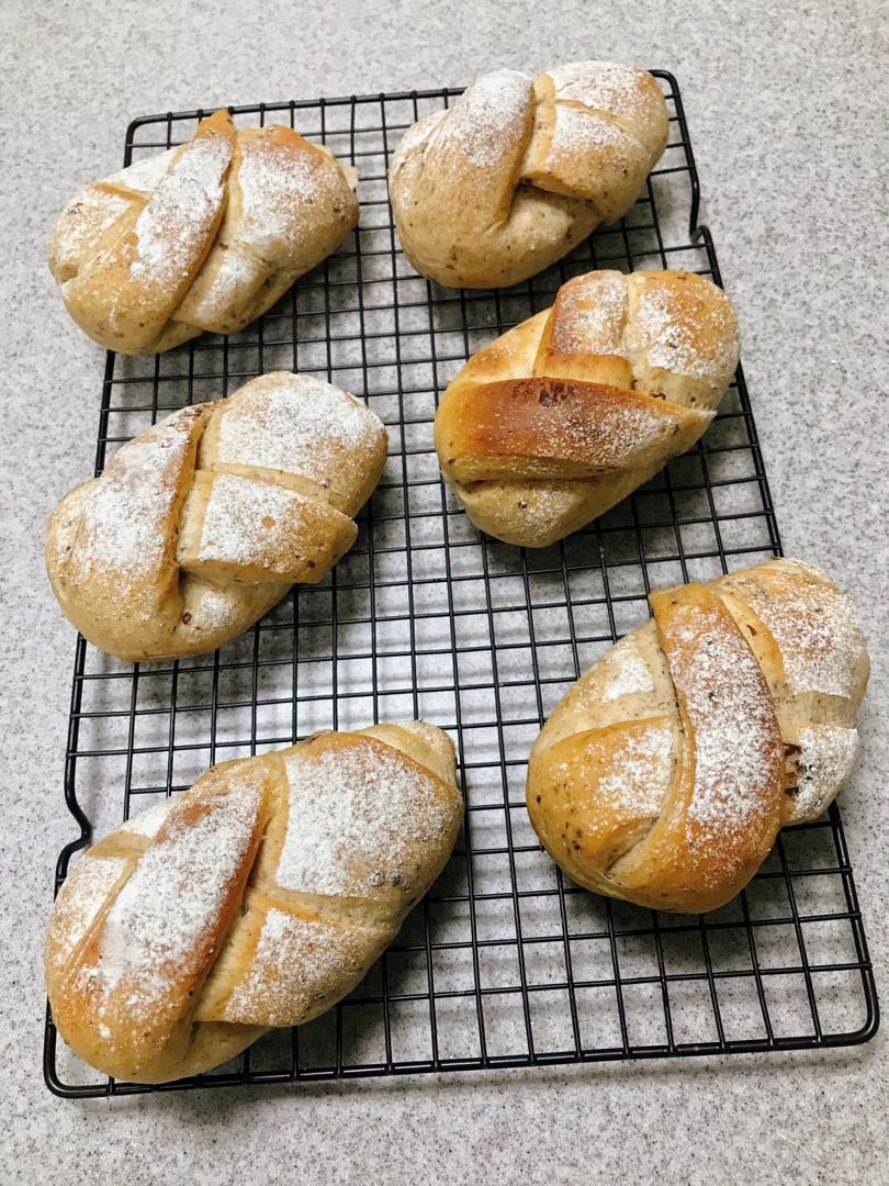 全麦牛奶蜜豆软欧